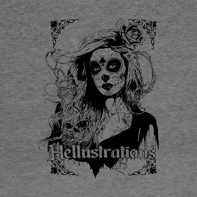Day of the dead girl by Hellustrations